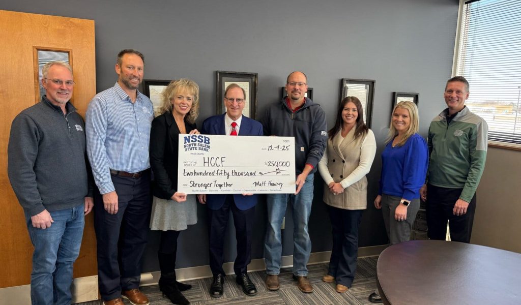 HCCF_North Salem State Bank_North Salem Heritage Fund_Big Check_2025